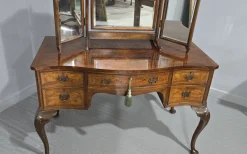 Discount Pamono Super Serpentine Burr Walnut Dressing Table, 1920