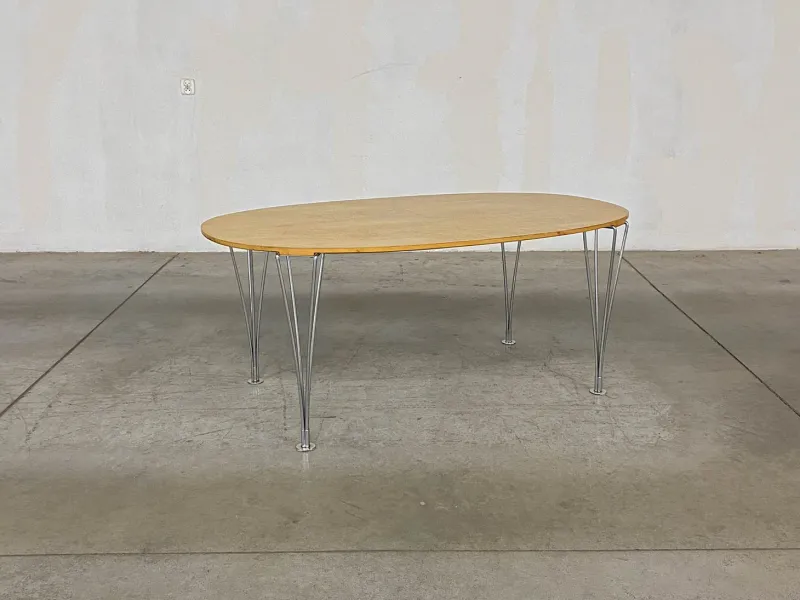 Pamono Superellipse Table by Bruno Mathsson and Piet Hein for Fritz Hansen> Dining Tables & Sets