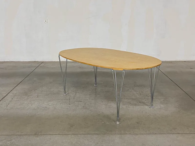 Pamono Superellipse Table by Bruno Mathsson and Piet Hein for Fritz Hansen> Dining Tables & Sets