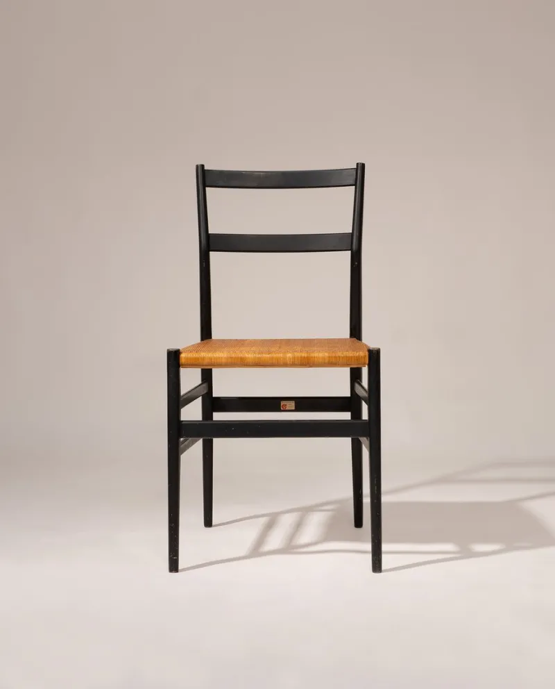 Pamono Superleggera Chairs by Gio Ponti from Cassina, 1957, Set of 2> Side Chairs & Dining Chairs