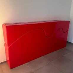 Pamono Superonda Red Sofa by Archizoom for Poltronova, 1967, Set of 2><noscript><img width=