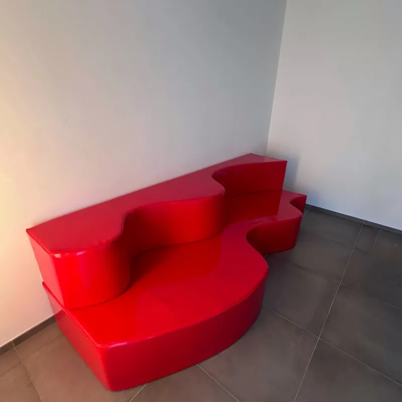 Pamono Superonda Red Sofa by Archizoom for Poltronova, 1967, Set of 2> Couches & Sofas