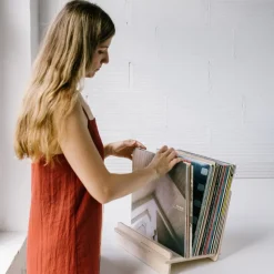 Pamono Support for Vinyl Discs and Books by Debosc> Decorative Objects