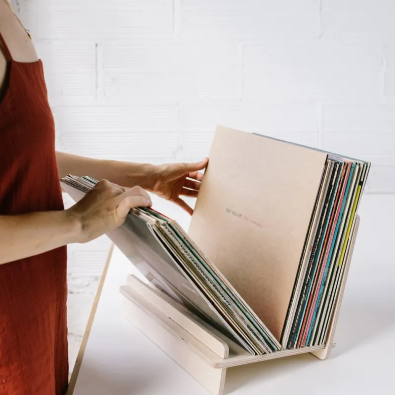 Pamono Support for Vinyl Discs and Books by Debosc> Decorative Objects