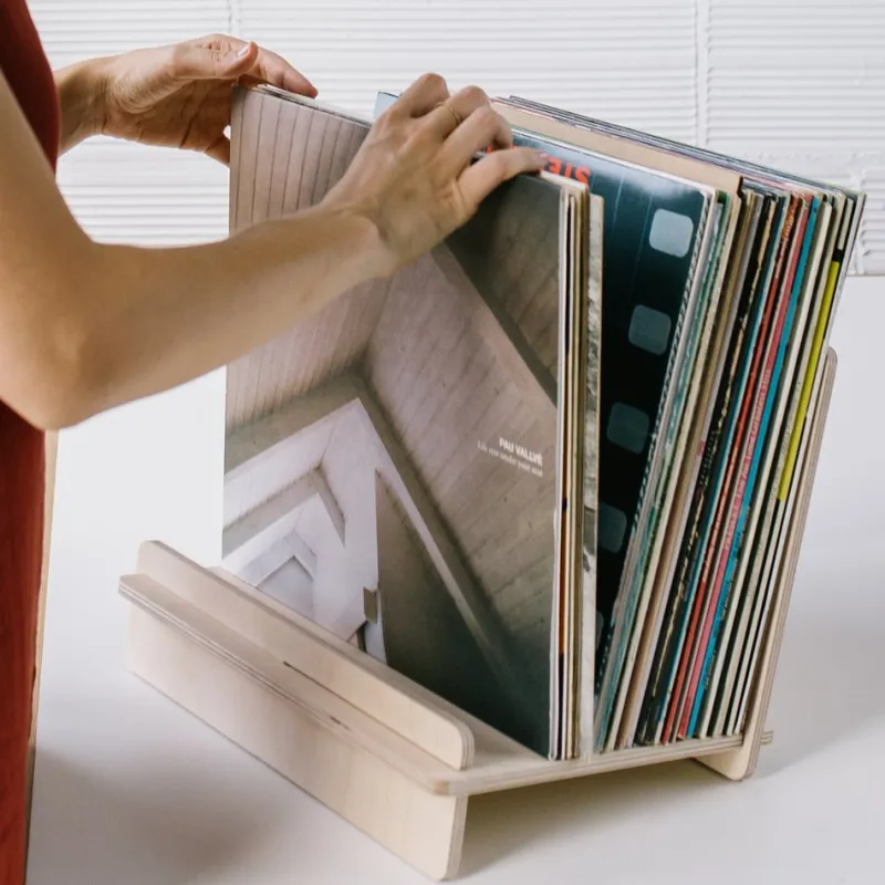 Pamono Support for Vinyl Discs and Books by Debosc> Decorative Objects