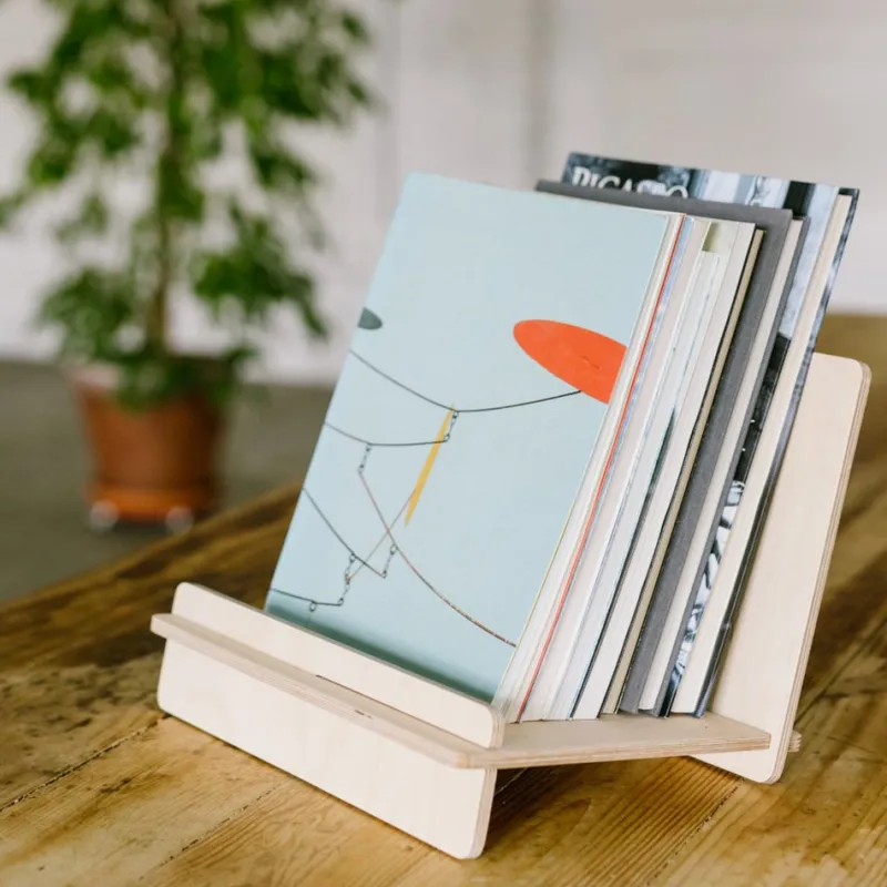 Pamono Support for Vinyl Discs and Books by Debosc> Decorative Objects
