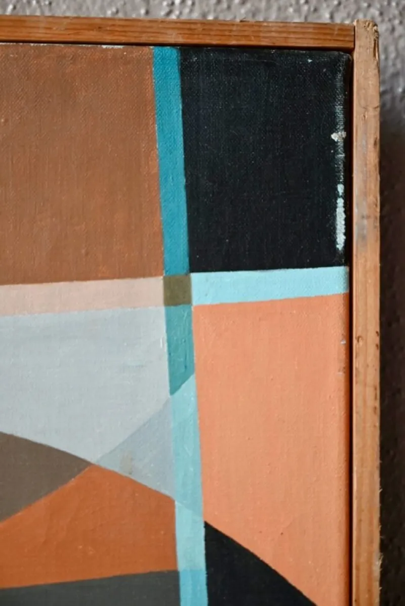 Pamono Surrealist Bird Composition, Acrylic on Canvas> Abstraction|Painting