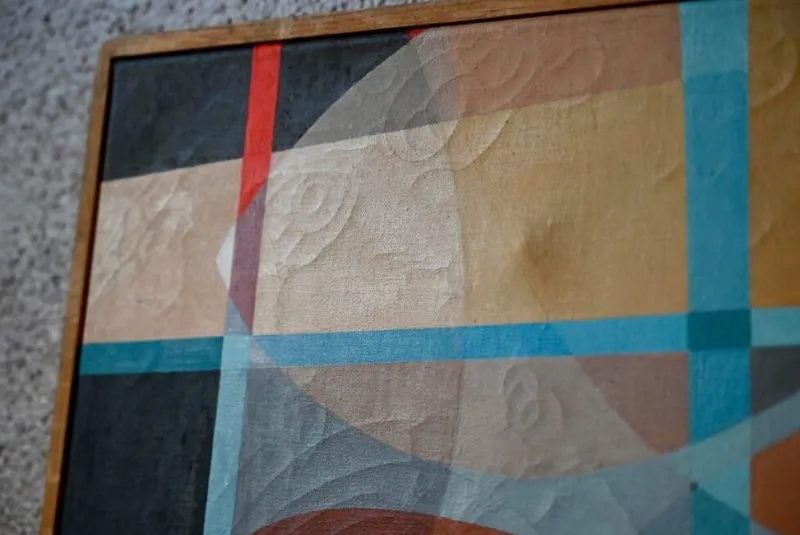 Pamono Surrealist Bird Composition, Acrylic on Canvas> Abstraction|Painting