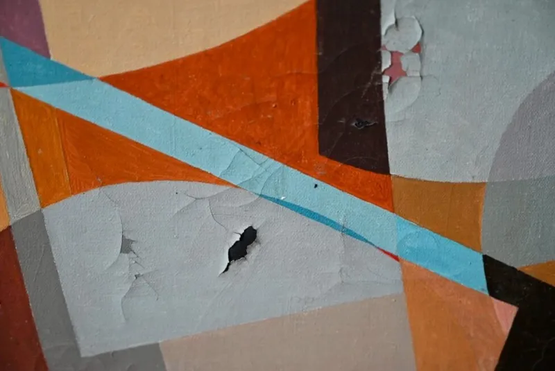 Pamono Surrealist Bird Composition, Acrylic on Canvas> Abstraction|Painting