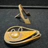Sale Pamono Surrealist Brooch in Patinated Bronze with Its Original Base by Francisco Rebajes, 1950s