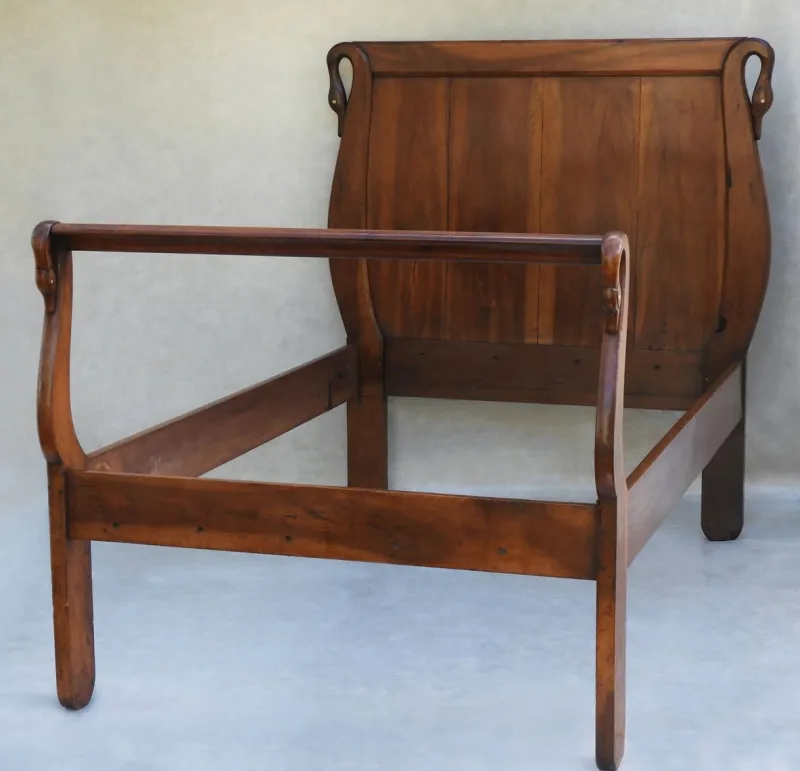Pamono Swan Neck Bed, France, 1900s> Beds & Bedroom Sets