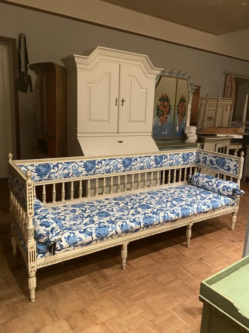 Pamono Sweden Bench in the Lindome Style, 1800s> Benches