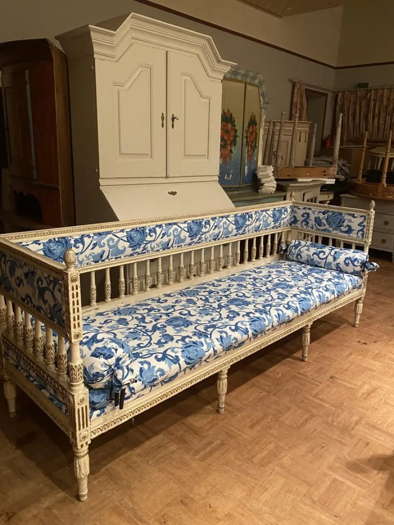 Pamono Sweden Bench in the Lindome Style, 1800s> Benches