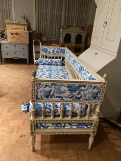 Pamono Sweden Bench in the Lindome Style, 1800s><noscript><img width=