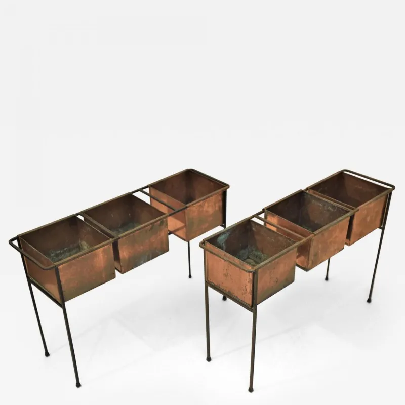Outlet Pamono Swedish Copper and Wrought Iron Flower Planter by Hans-Agne Jakobsson, 1950s