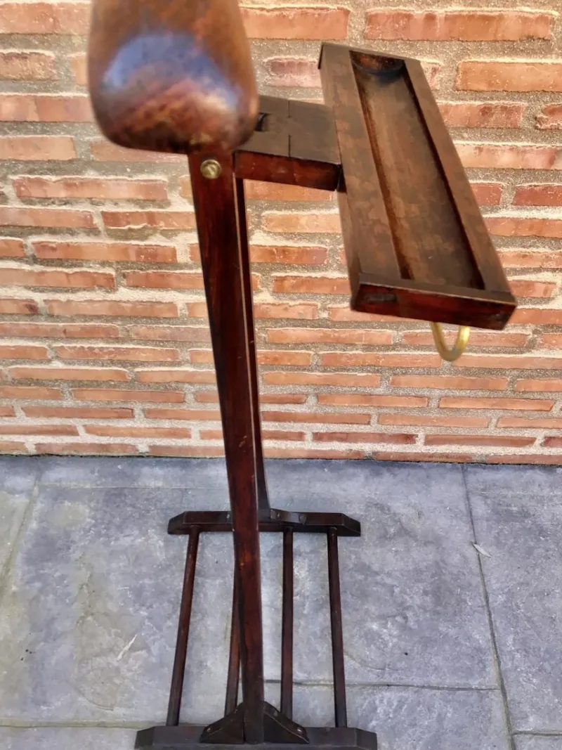 Pamono Swedish Dark Wood Valet, 1950s> Racks, Hooks & Valets