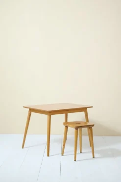 New Pamono Swedish Desk and Stool by Malmvall Göran, 1940s, Set of 2