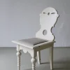 Hot Pamono Swedish Folk White Painted Chair, 1920s