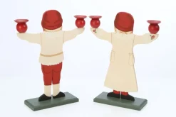 Pamono Swedish Gnome Couple Candleholders, 1960s, Set of 2><noscript><img width=