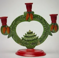 Pamono Swedish God Jul Candleholders, 1890s, Set of 3><noscript><img width=