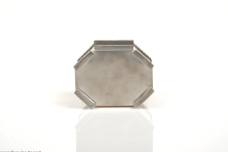 New Pamono Swedish Grace Pewter Tobacco Jar by Harald Linder for Uddevalla, 1920s
