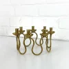 Pamono Swedish Modern Brass Candelabra by Lars Holmström for Svenskt Tenn, Sweden, 1950s> Candleholders