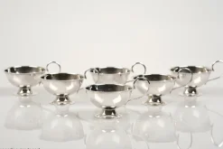 Online Pamono Swedish Modern Silver Punsch Cups by Gundefeldt & Falk, 1960s, Set of 6