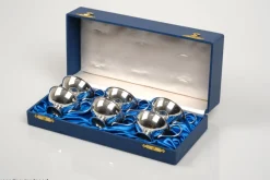 Online Pamono Swedish Modern Silver Punsch Cups by Gundefeldt & Falk, 1960s, Set of 6