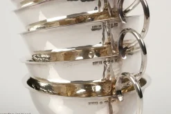 Online Pamono Swedish Modern Silver Punsch Cups by Gundefeldt & Falk, 1960s, Set of 6