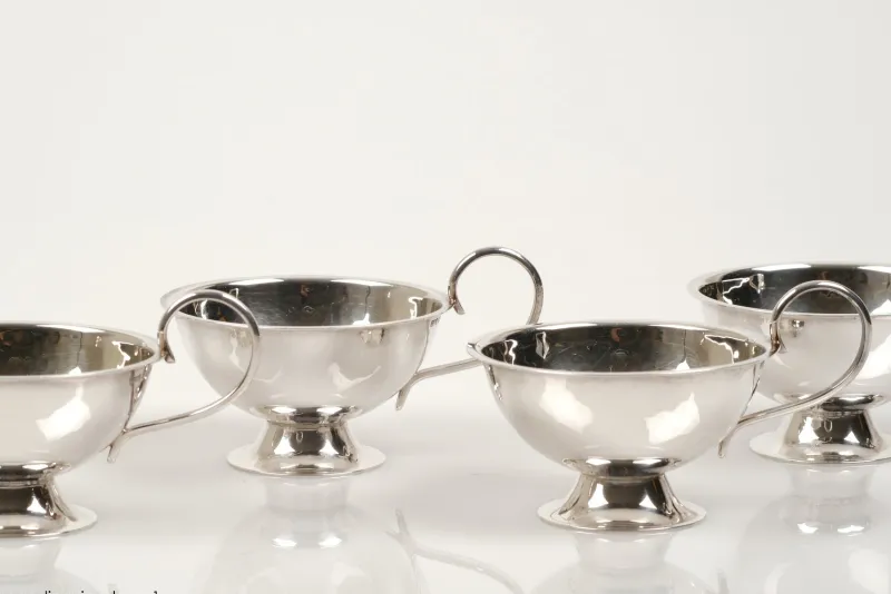 Online Pamono Swedish Modern Silver Punsch Cups by Gundefeldt & Falk, 1960s, Set of 6