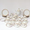 Hot Pamono Swedish Porcelain Coffee and Dessert Set for Eleven People, 1950s, Set of 39