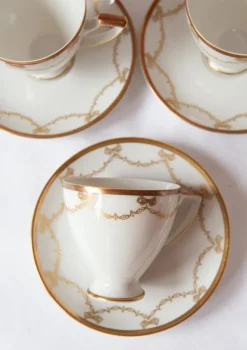 Hot Pamono Swedish Porcelain Coffee and Dessert Set for Eleven People, 1950s, Set of 39