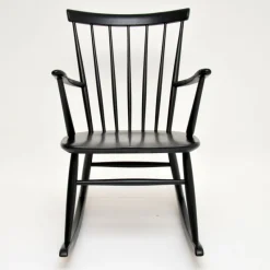 Pamono Swedish Rocking Chair by Roland Rainer for Hagafors, 1960s> Rocking Chairs