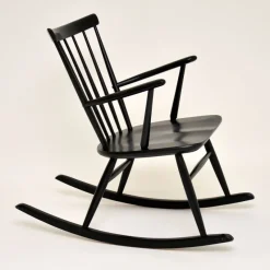 Pamono Swedish Rocking Chair by Roland Rainer for Hagafors, 1960s><noscript><img width=
