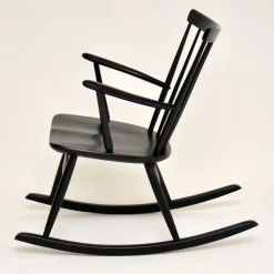Pamono Swedish Rocking Chair by Roland Rainer for Hagafors, 1960s><noscript><img width=