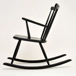 Pamono Swedish Rocking Chair by Roland Rainer for Hagafors, 1960s><noscript><img width=