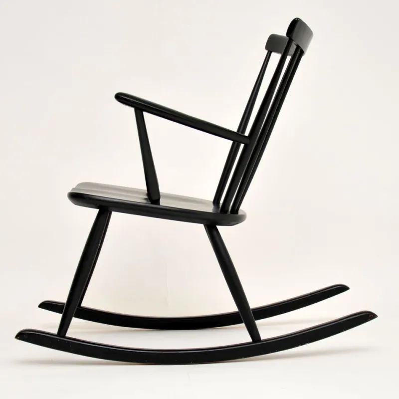 Pamono Swedish Rocking Chair by Roland Rainer for Hagafors, 1960s> Rocking Chairs
