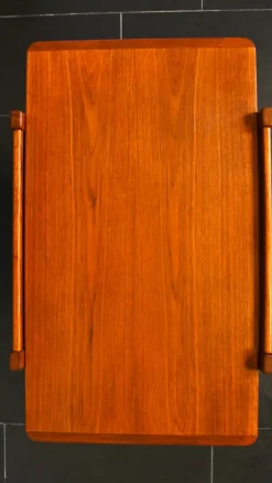 Best Pamono Swedish Rulle Teak Serving Cart by Källemo, 1960s
