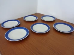 New Pamono Swedish Stoneware Koka Plates by Hertha Bengtson for Rörstrand, 1960s, Set of 6