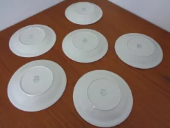 New Pamono Swedish Stoneware Koka Plates by Hertha Bengtson for Rörstrand, 1960s, Set of 6