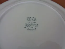 New Pamono Swedish Stoneware Koka Plates by Hertha Bengtson for Rörstrand, 1960s, Set of 6