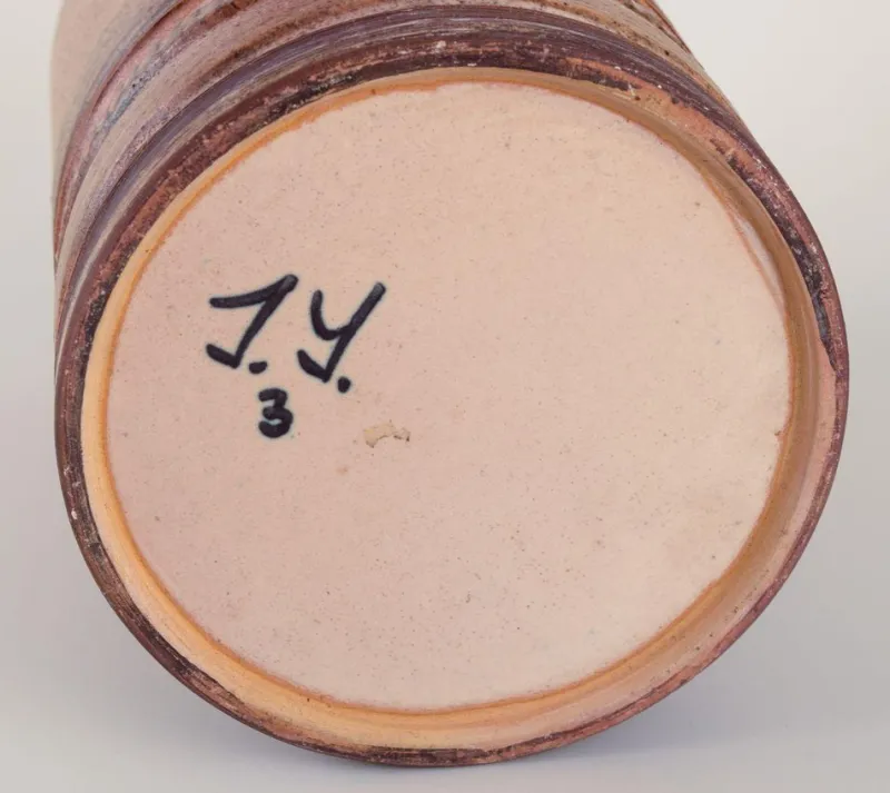 Discount Pamono Swedish Stoneware Vase by Irma Yourstone, 1960s