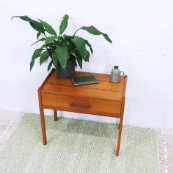 Pamono Swedish Teak Nightstand, 1960s><noscript><img width=