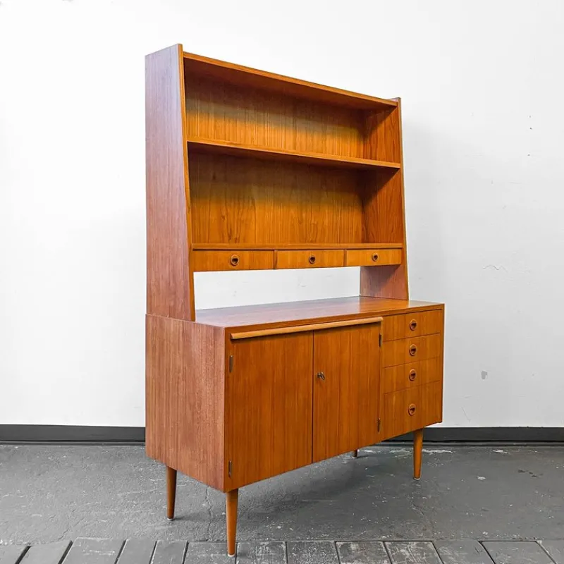 Outlet Pamono Swedish Teak Secretaire Cupboard, 1960s