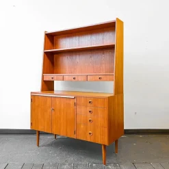 Outlet Pamono Swedish Teak Secretaire Cupboard, 1960s