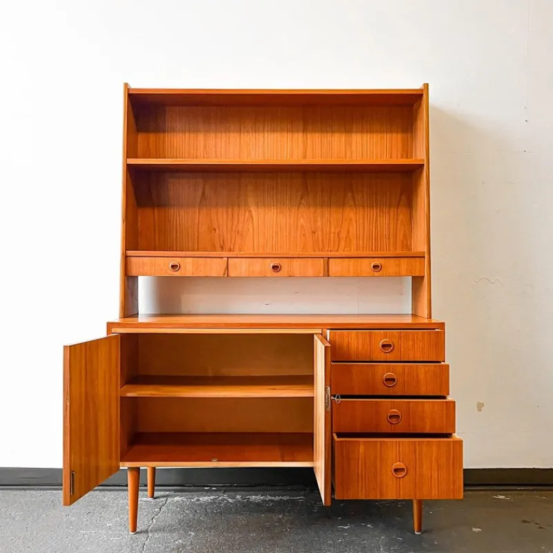 Outlet Pamono Swedish Teak Secretaire Cupboard, 1960s