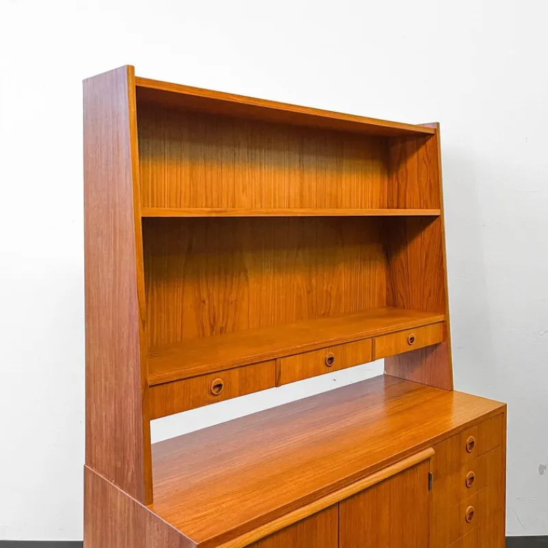 Outlet Pamono Swedish Teak Secretaire Cupboard, 1960s