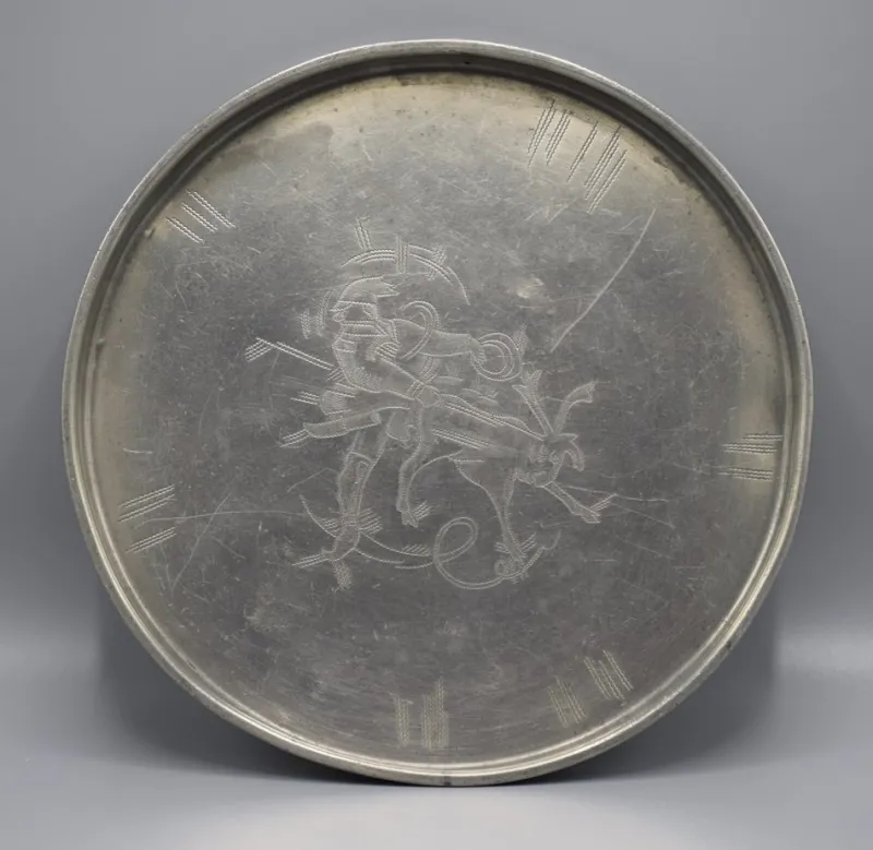 Best Pamono Swedish Tray in Pewter by Ossian Elgström for Company Svenskt Tenn, 1932