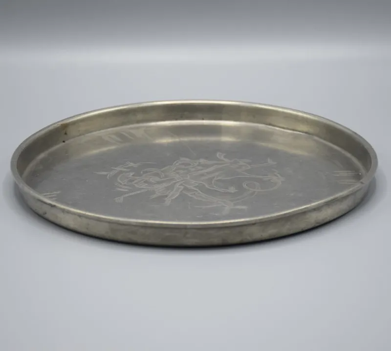Best Pamono Swedish Tray in Pewter by Ossian Elgström for Company Svenskt Tenn, 1932