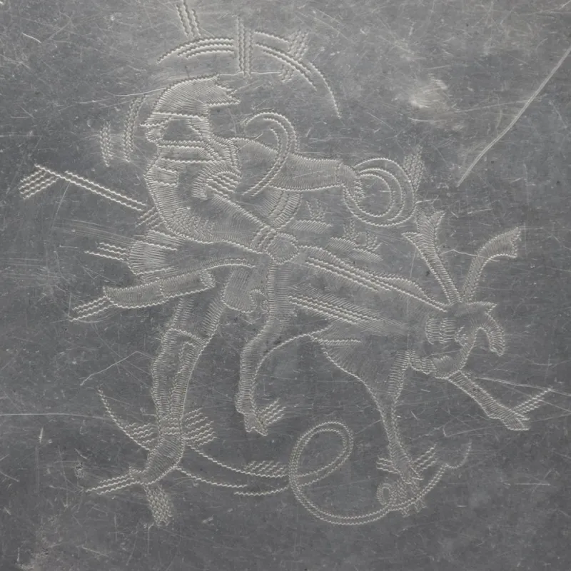 Best Pamono Swedish Tray in Pewter by Ossian Elgström for Company Svenskt Tenn, 1932